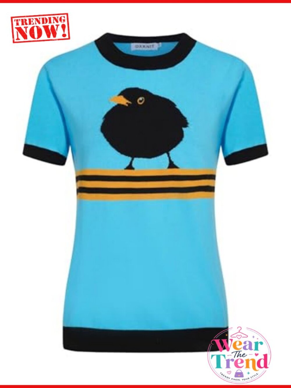 OXKNIT Women's Knitted T-Shirt Short Sleeve